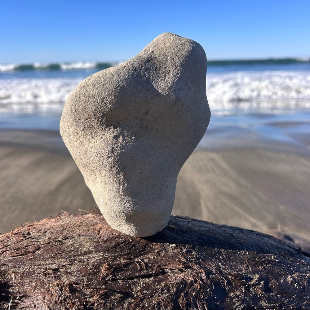 Elegant Gray Stone Art Sculpture